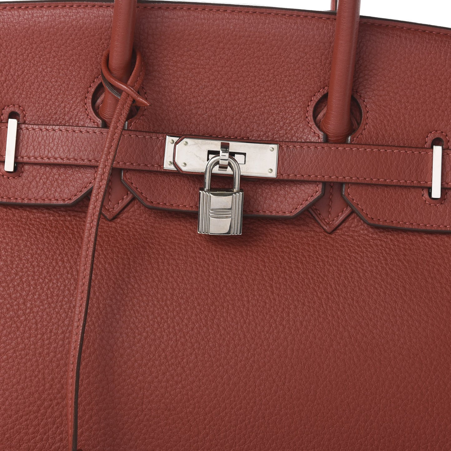 Taurillon Clemence Birkin 35 Rouge Venetian