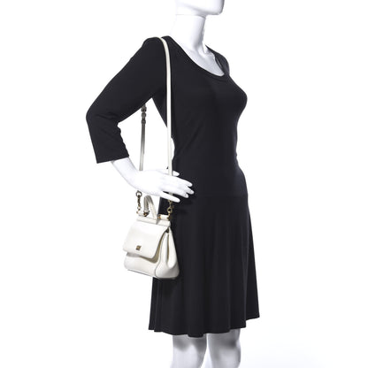 Dolce & Gabbana Dauphine Small Miss Sicily Satchel White 2 of 17