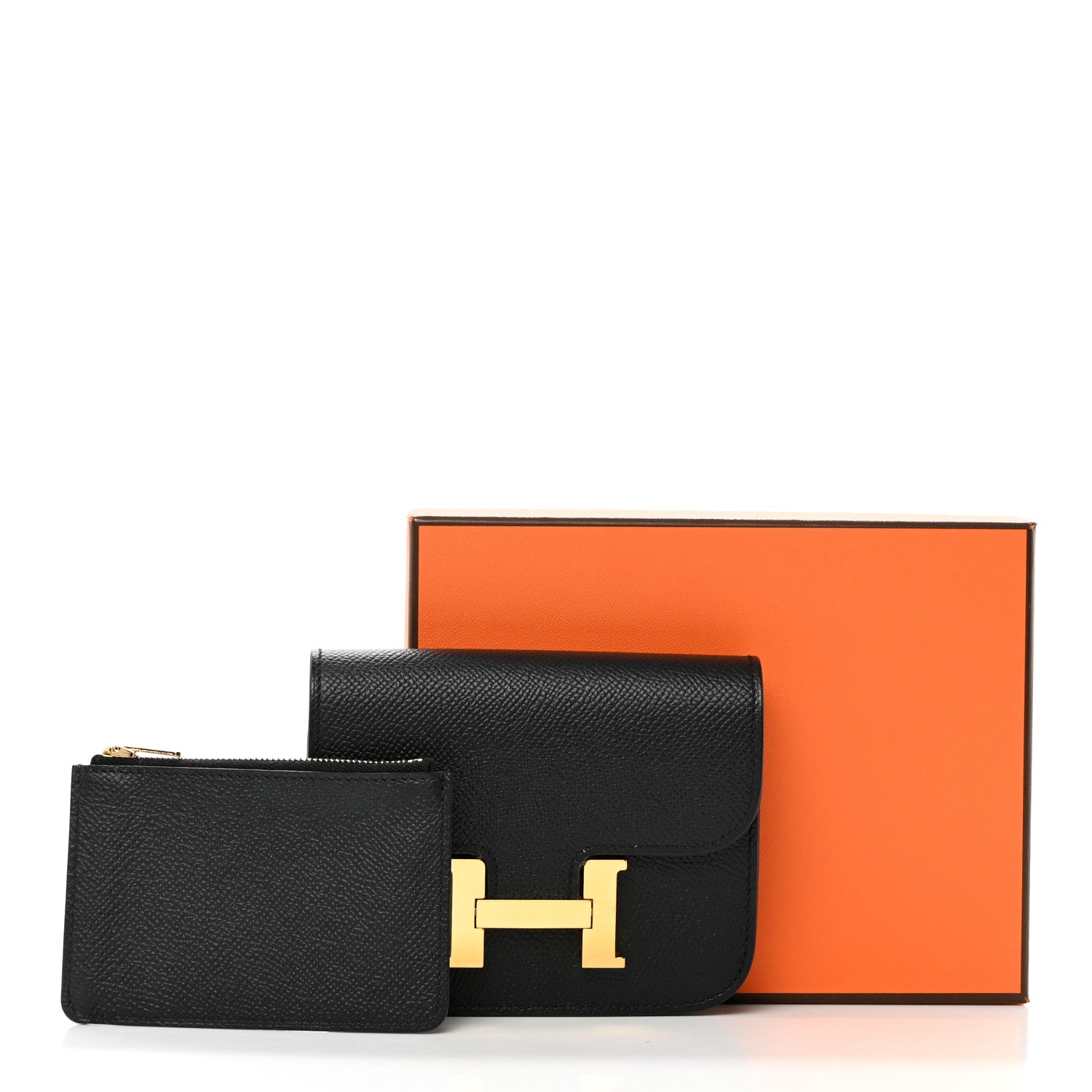 Hermes Epsom Constance Slim Wallet Black 10 of 10