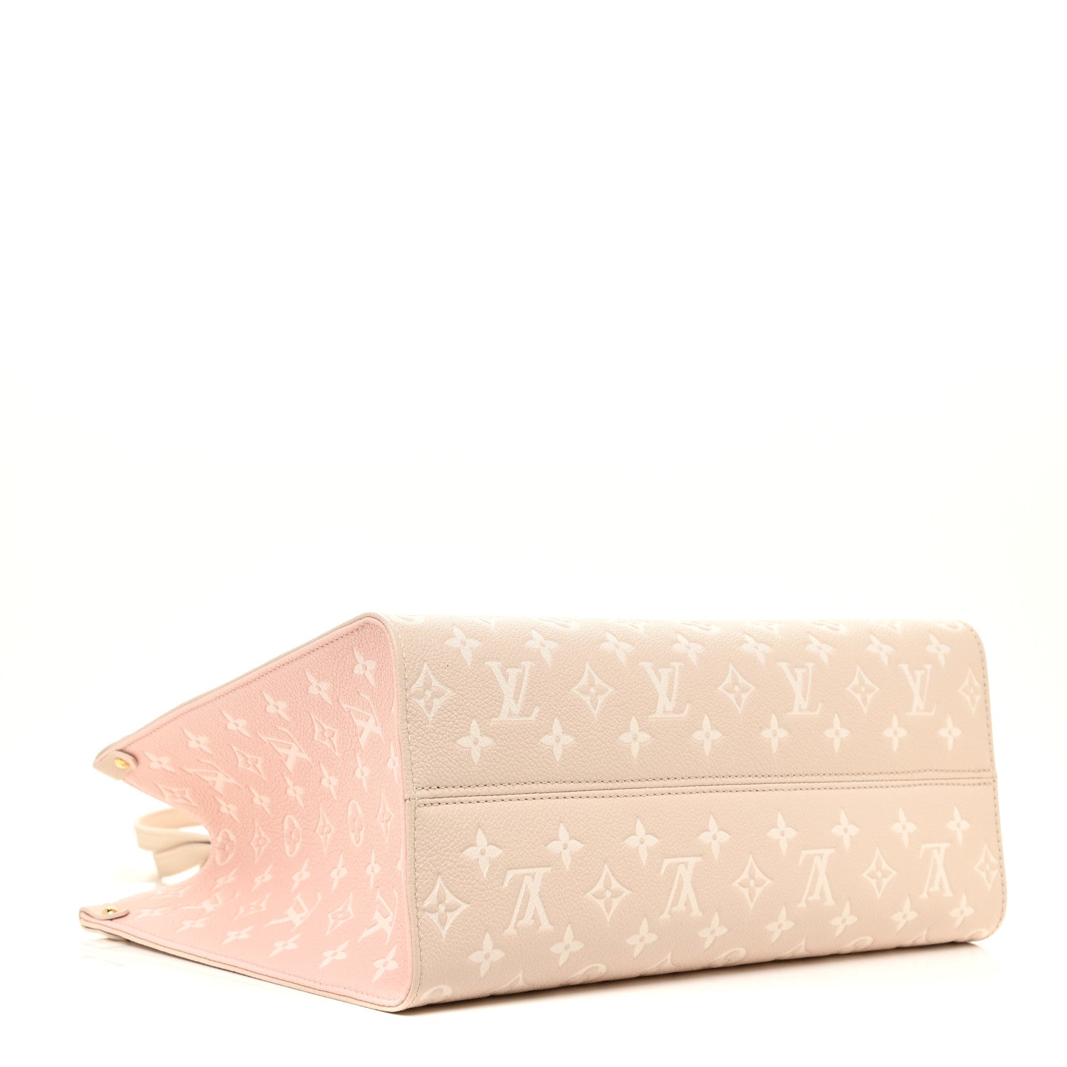 Louis Vuitton Empreinte Monogram Spring In The City Onthego MM Beige Pink Yellow 3 of 9