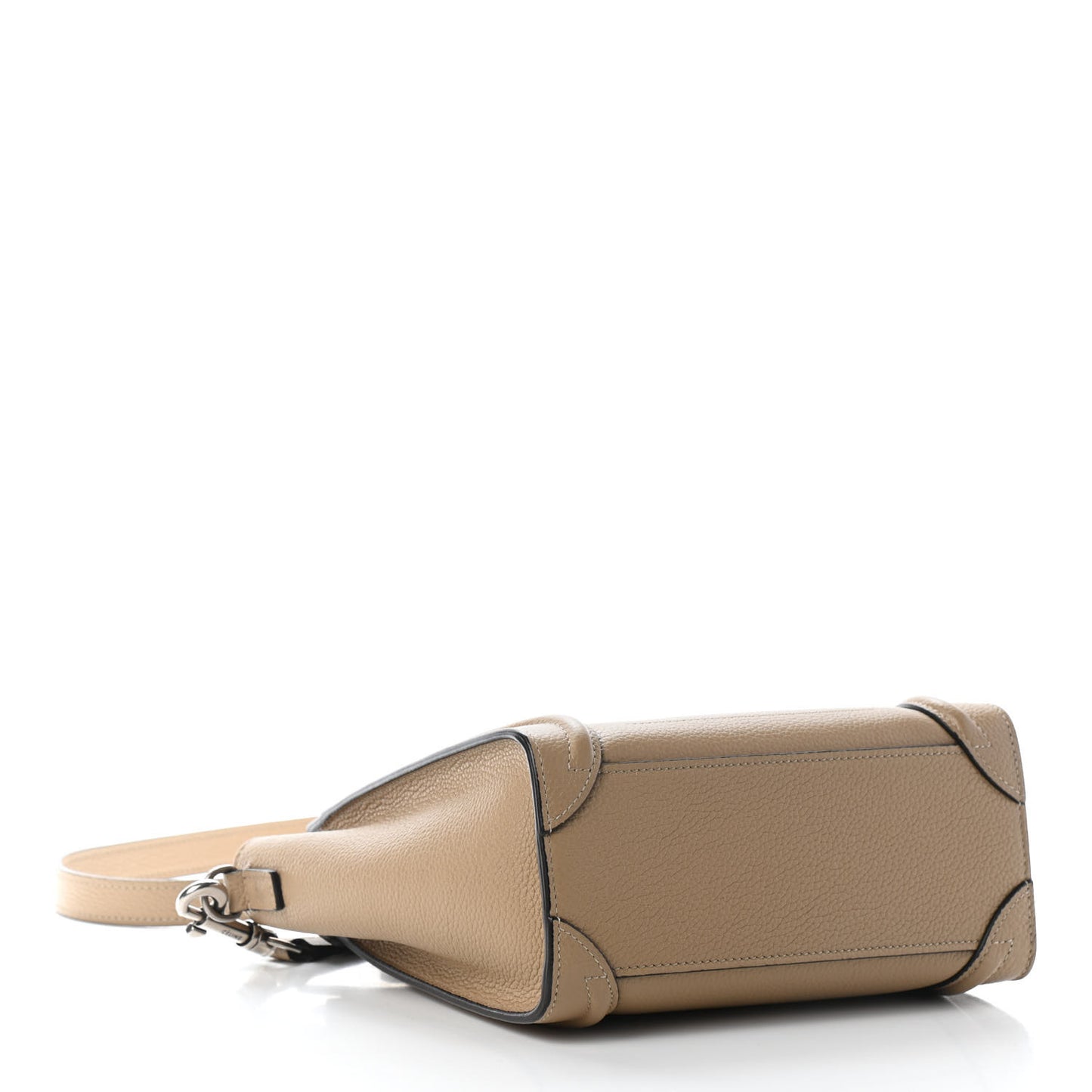 Drummed Calfskin Nano Luggage Dune
