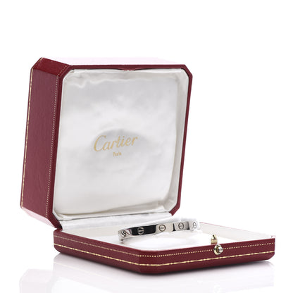 Cartier 18K White Gold LOVE Bracelet 16 5 of 5