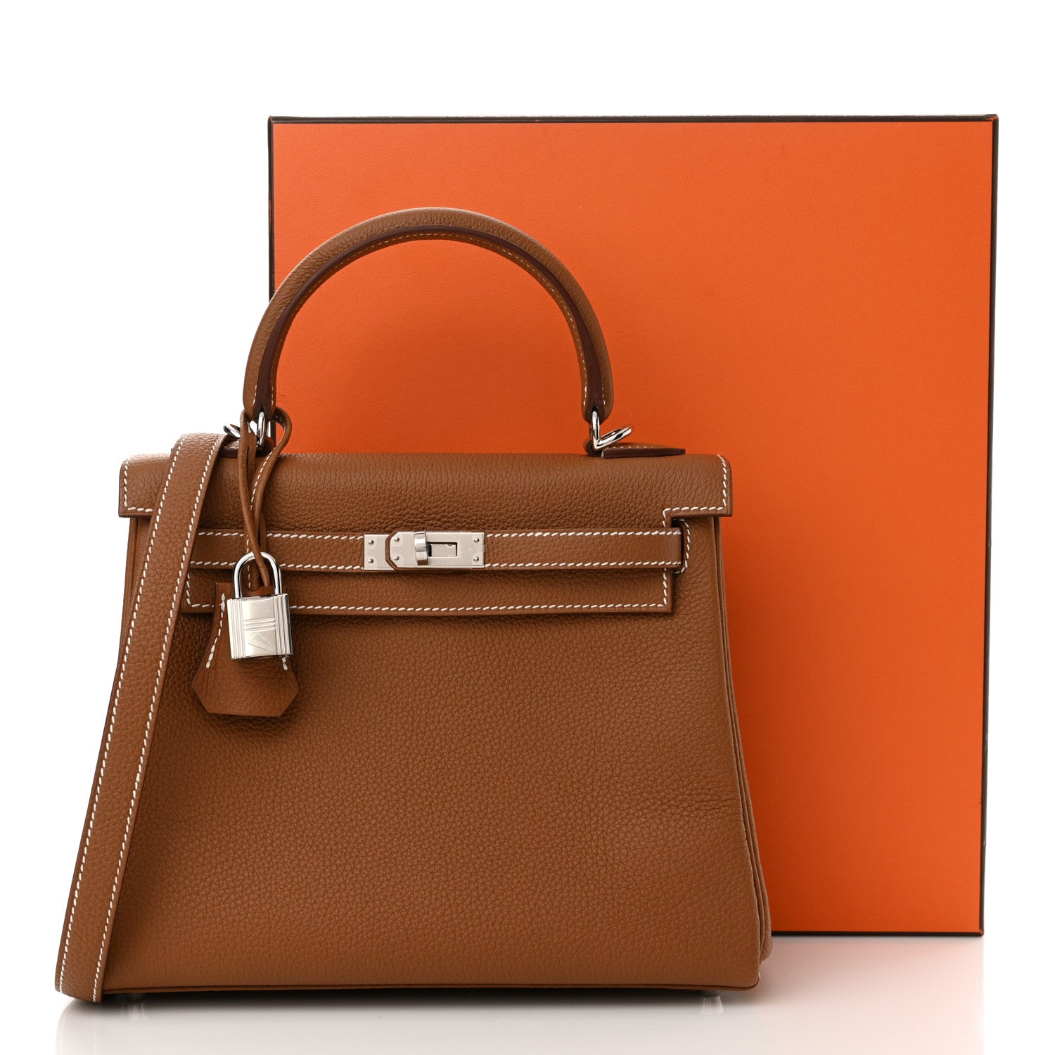 Hermes Togo Kelly Retourne 25 Gold 12 of 12