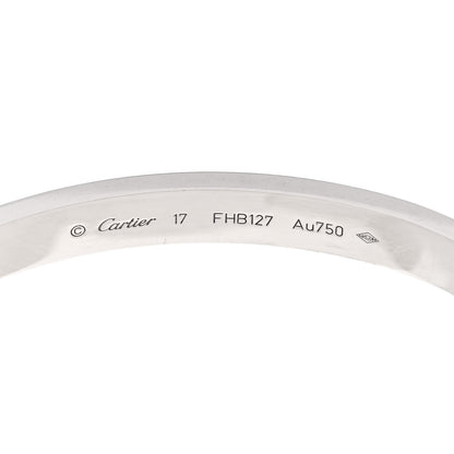 Cartier 18K White Gold LOVE Bracelet 17 4 of 4