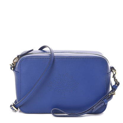 Mulberry Calfskin Nappa Blossom Pochette With Strap Neon Blue 1 of 9