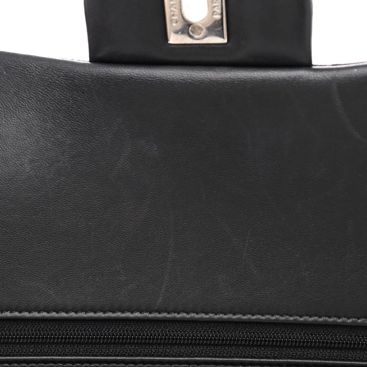 Chanel Lambskin Quilted Jumbo Double Flap Black 14 of 17