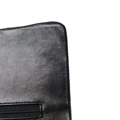 Chanel Lambskin Quilted Medium Double Flap Black 15 of 23
