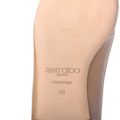 Jimmy Choo Patent Romy Flats 40 Nude 8 of 10