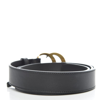 Gucci Calfskin Double G 30mm Belt 100 40 Black 3 of 8