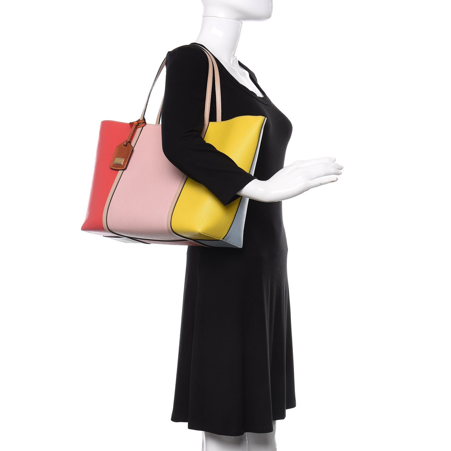 Dolce & Gabbana Textured Calfskin Tote Multicolor 2 of 9