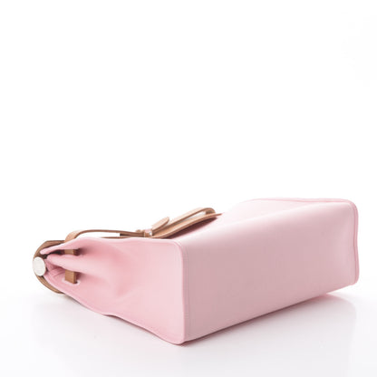 Hermes Vache Hunter Toile Herbag Zip 31 PM Rose Sakura 4 of 9