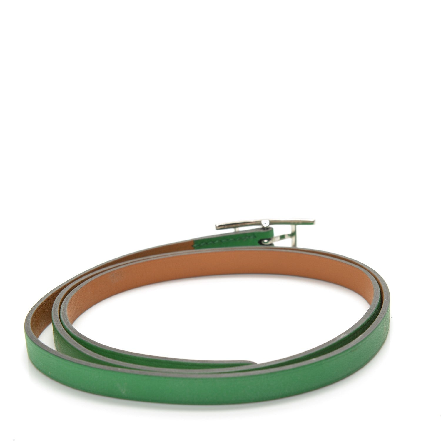 Hermes Swift Hapi 3 MM Triple Tour Wrap Bracelet M Bambou 3 of 8