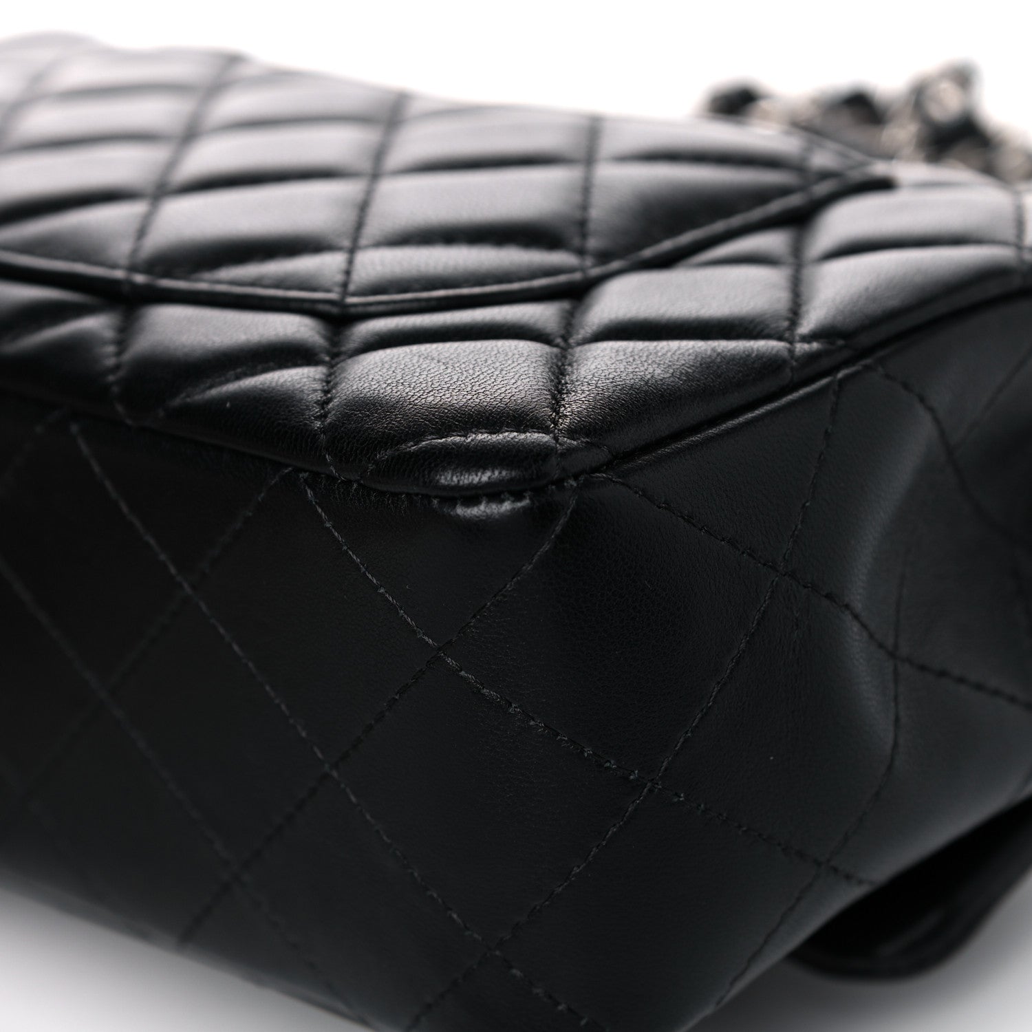 Chanel Lambskin Quilted Mini Rectangular Flap Black 12 of 13