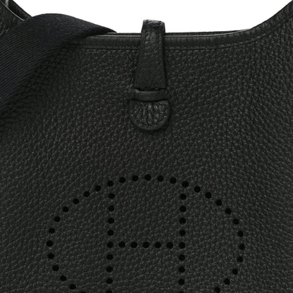 Hermes Taurillon Clemence Evelyne TPM Black 7 of 10