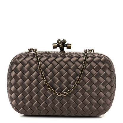 Bottega Veneta Satin Intreccio Impero Ayers Chain Knot Taupe 1 of 9