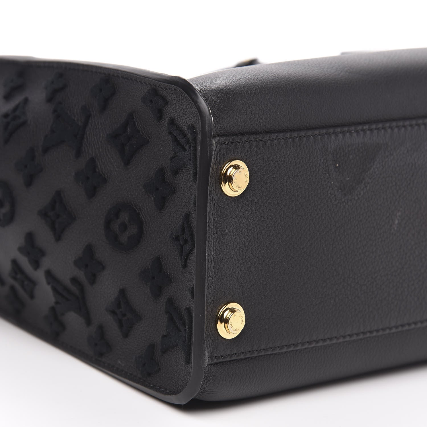 Louis Vuitton Calfskin Monogram Tufting On My Side Black 7 of 10