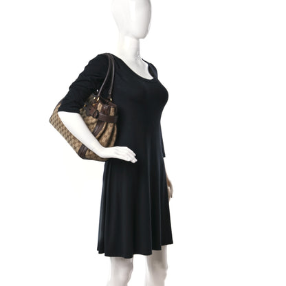 Gucci Monogram Medium GG Running Tote Dark Brown 3 of 12