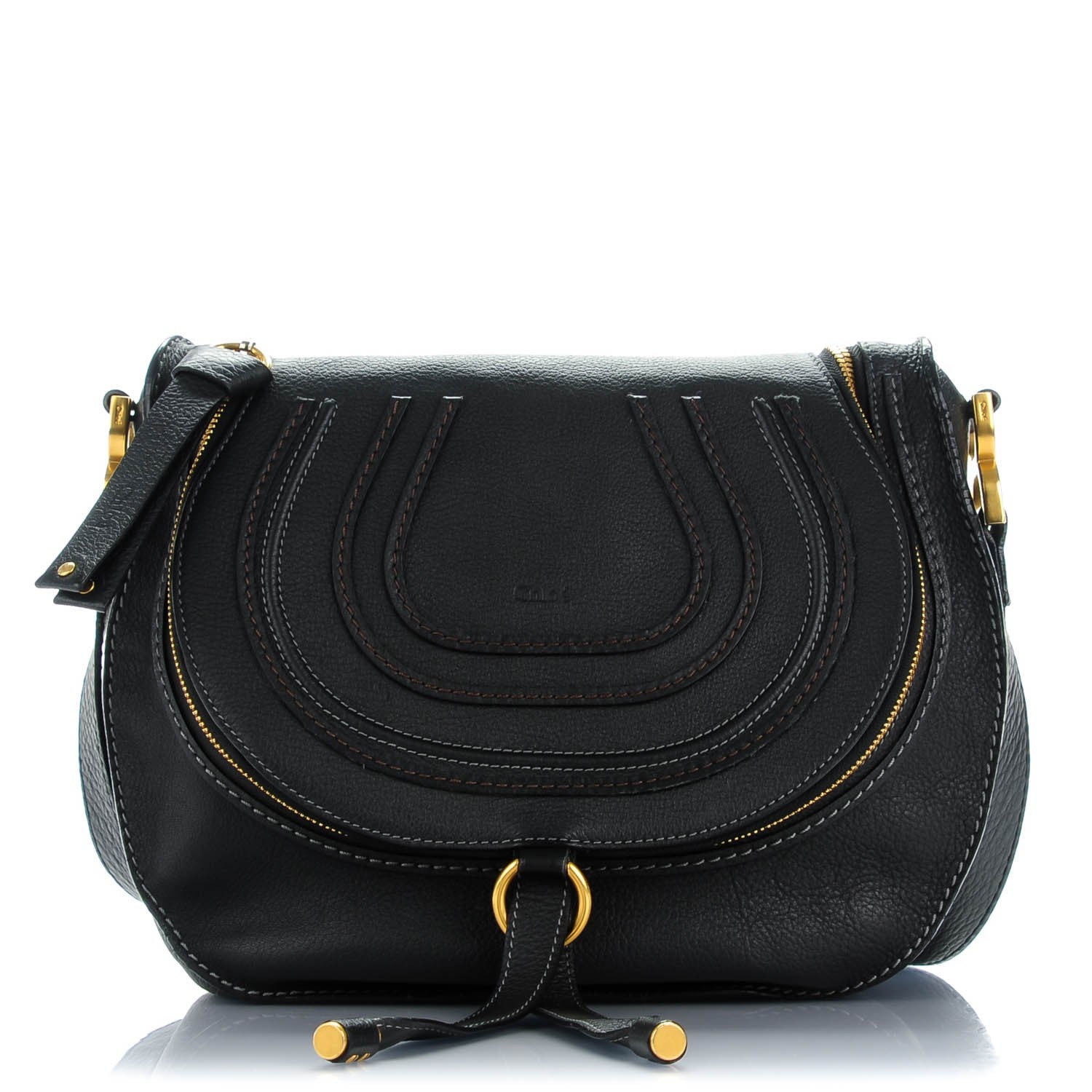 Chloe Calfskin Medium Marcie Crossbody Bag Black 1 of 7