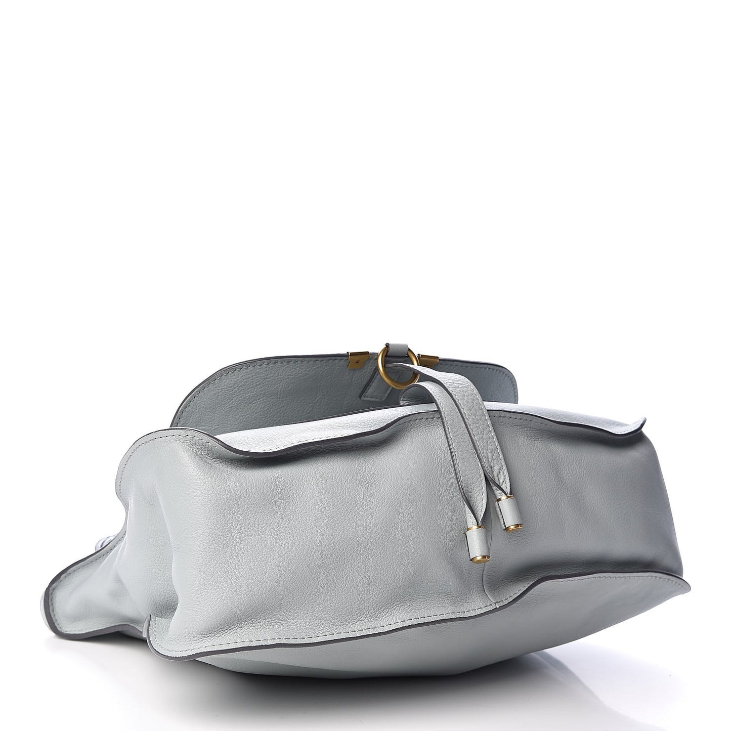 Calfskin Medium Marcie Satchel Icy Blue