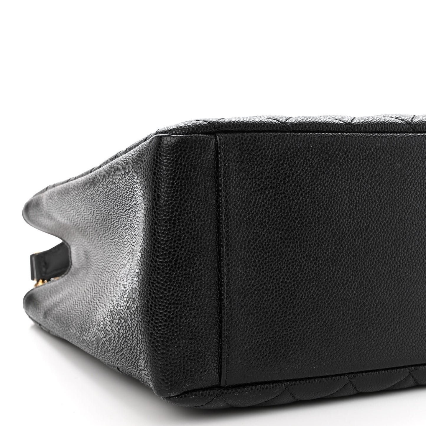 Caviar Quilted Grand Shopping Tote GST Black