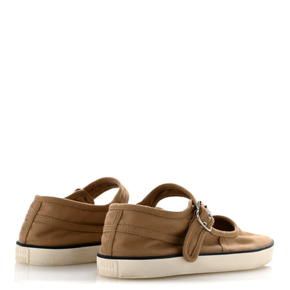 Miu Miu Canvas Mary Jane Ballerina Flats 37 Malto 5 of 9