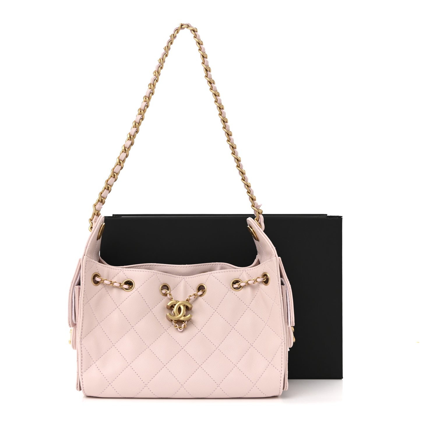 Caviar Quilted Mini Chanel 25 Handbag Light Pink