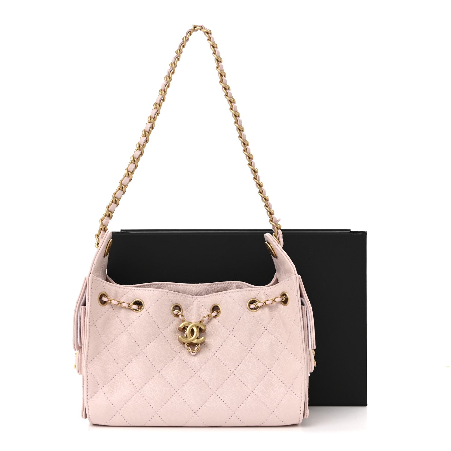 Chanel Caviar Quilted Mini Chanel 25 Handbag Light Pink 11 of 11
