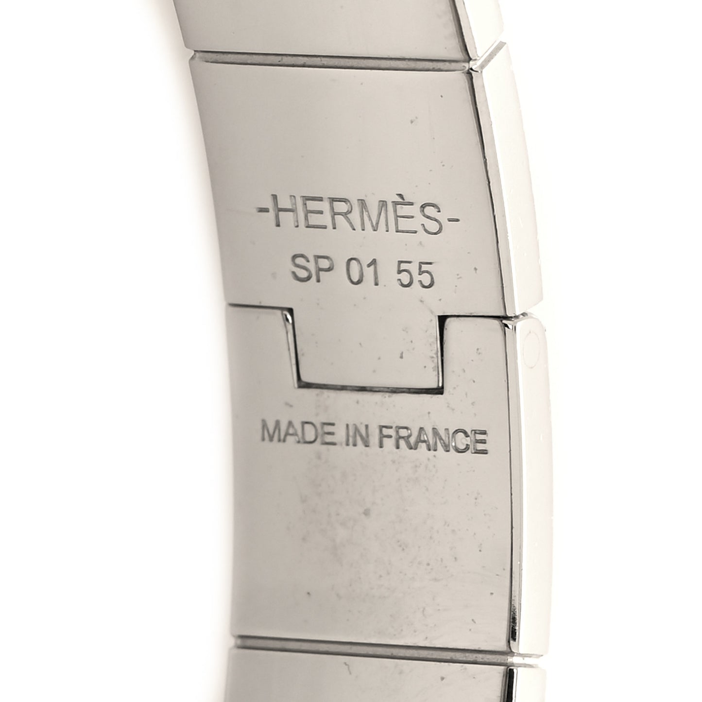 Enamel Printed Narrow Balades Equestres Positif Negatif Hinged Bracelet S Black