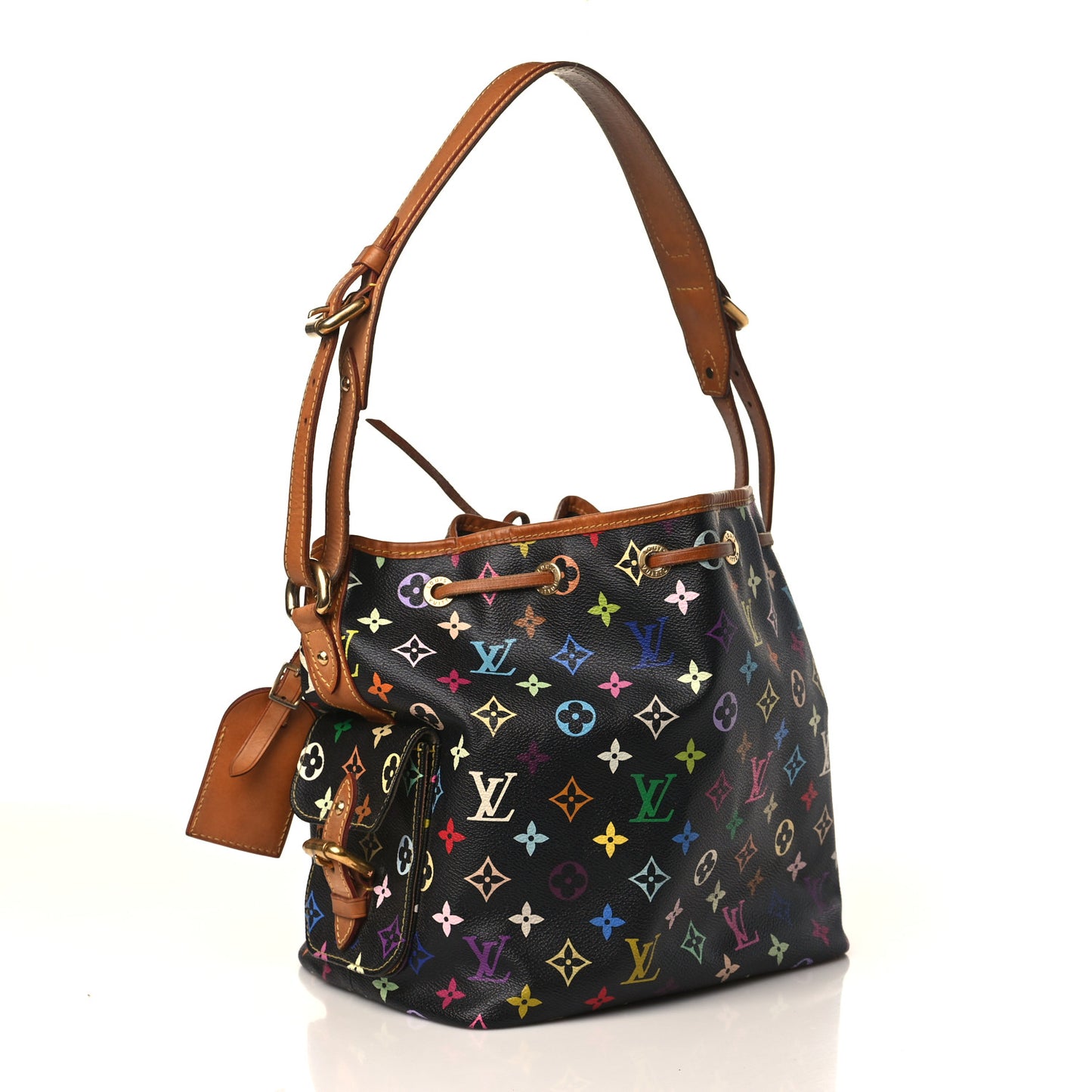 Monogram Multicolor Petit Noe Black