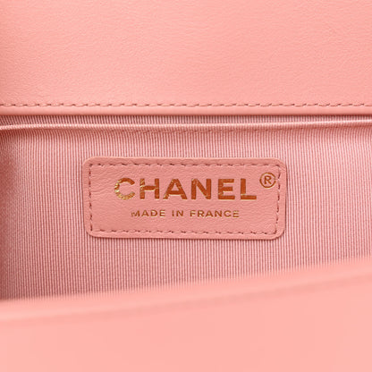 Chanel Calfskin Quilted Medium Boy Flap Pink 6 of 12