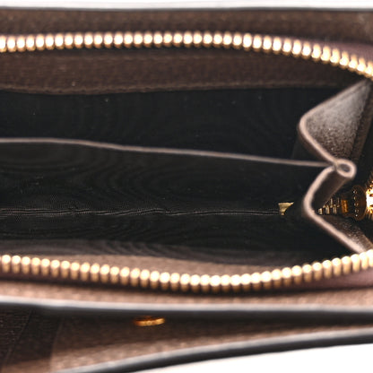 Gucci GG Supreme Monogram Web Ophidia Card Case Beige New Acero 6 of 12