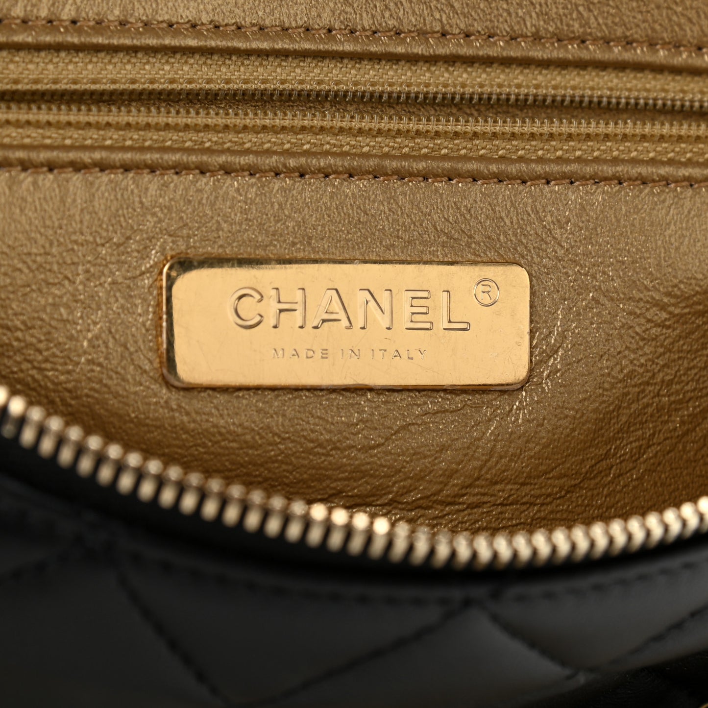 Lambskin Quilted All About Chains Waist Belt Bag Black