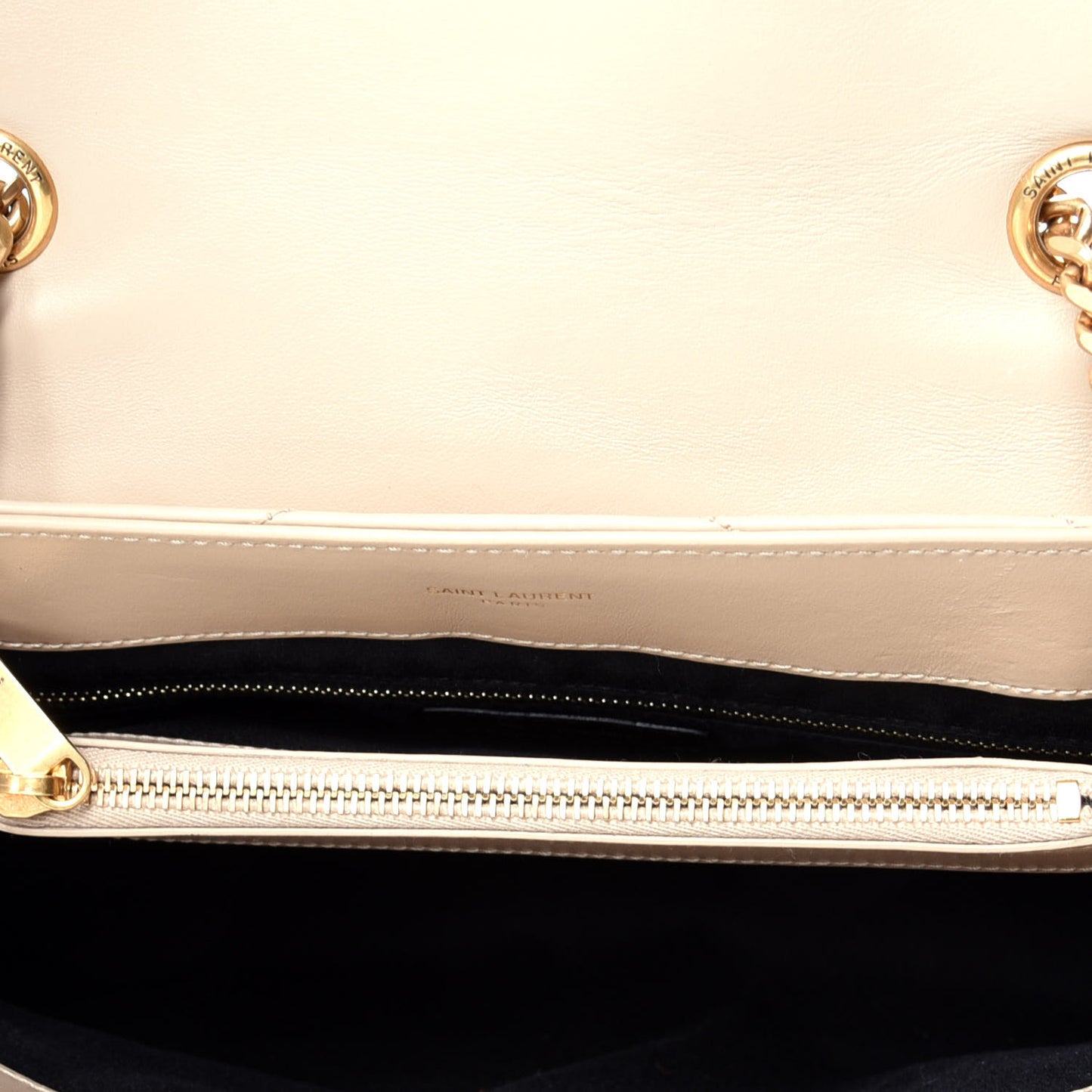 Calfskin Y Quilted Monogram Medium Loulou Chain Satchel Nude Powder