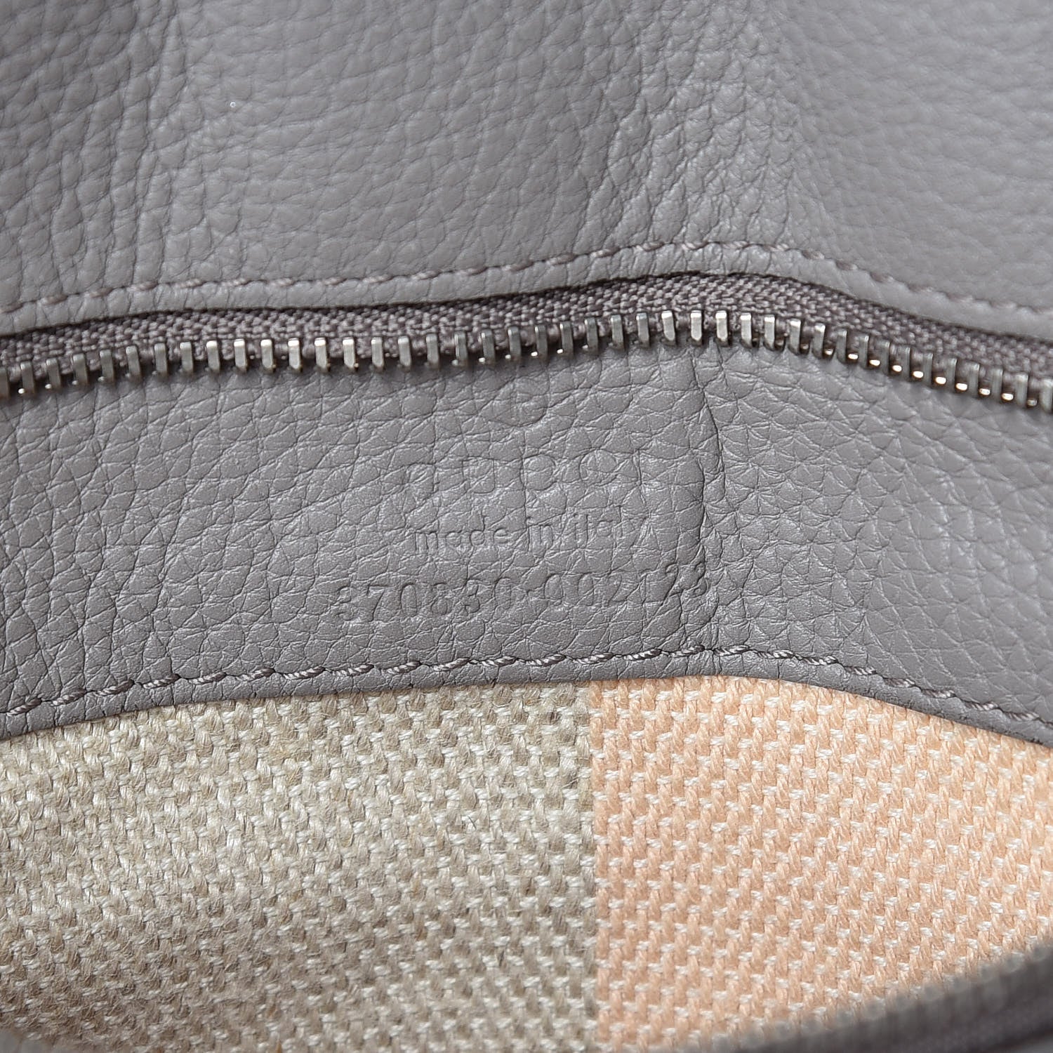 Gucci Cellarius Calfskin Large Bamboo Daily Top Handle Bag Storm Grey 8 of 18