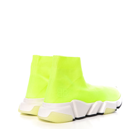 Balenciaga Neoprene Knit Womens Speed Sneakers 37 Yellow Fluo 4 of 8
