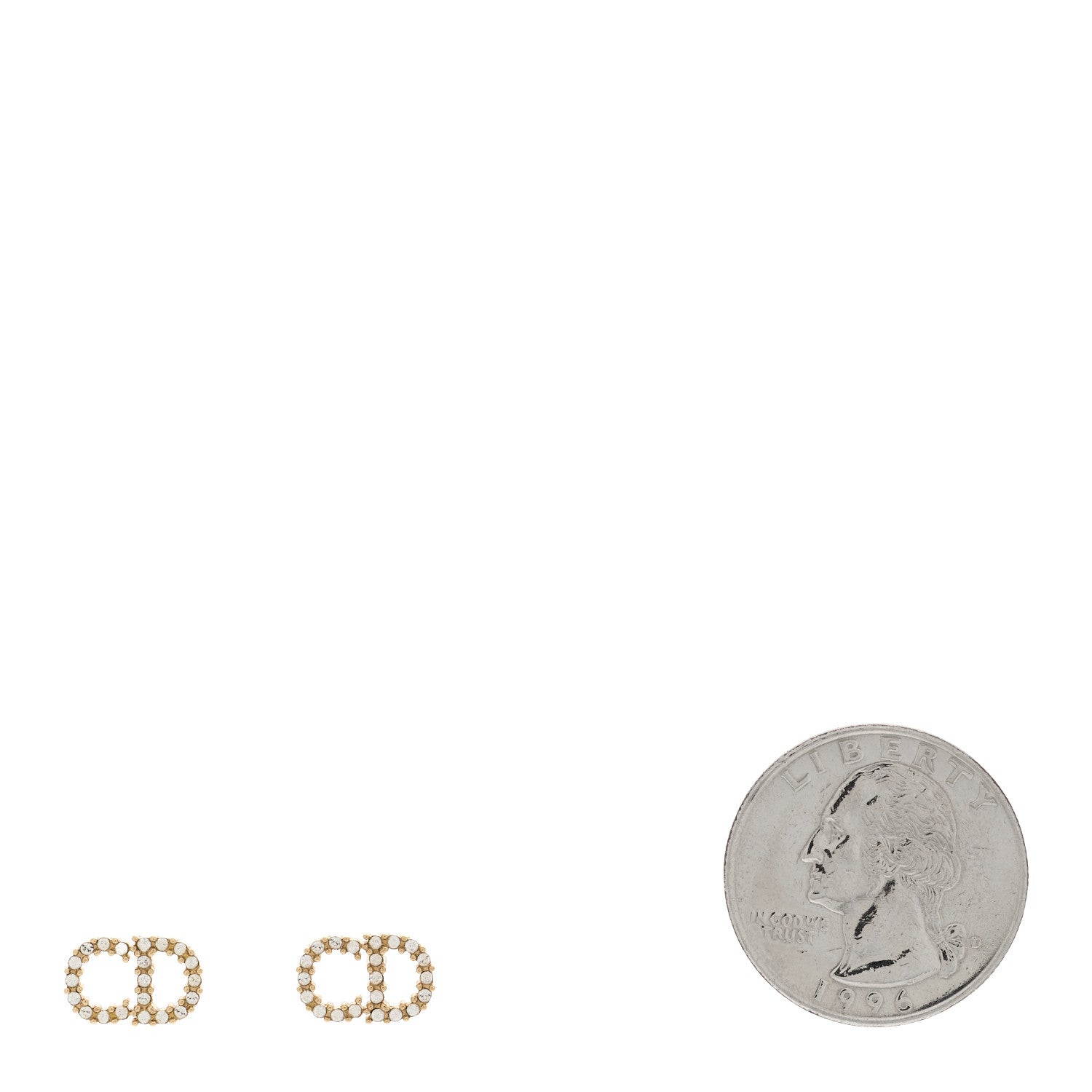 Christian Dior Pearl Clair D Lune Earrings Gold 2 of 3