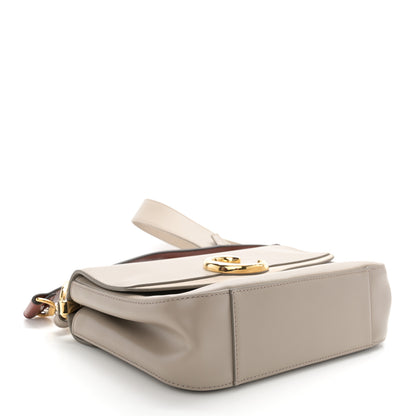 Chloe Shiny Calfskin Suede Small C Double Carry Bag Motty Grey 4 of 13