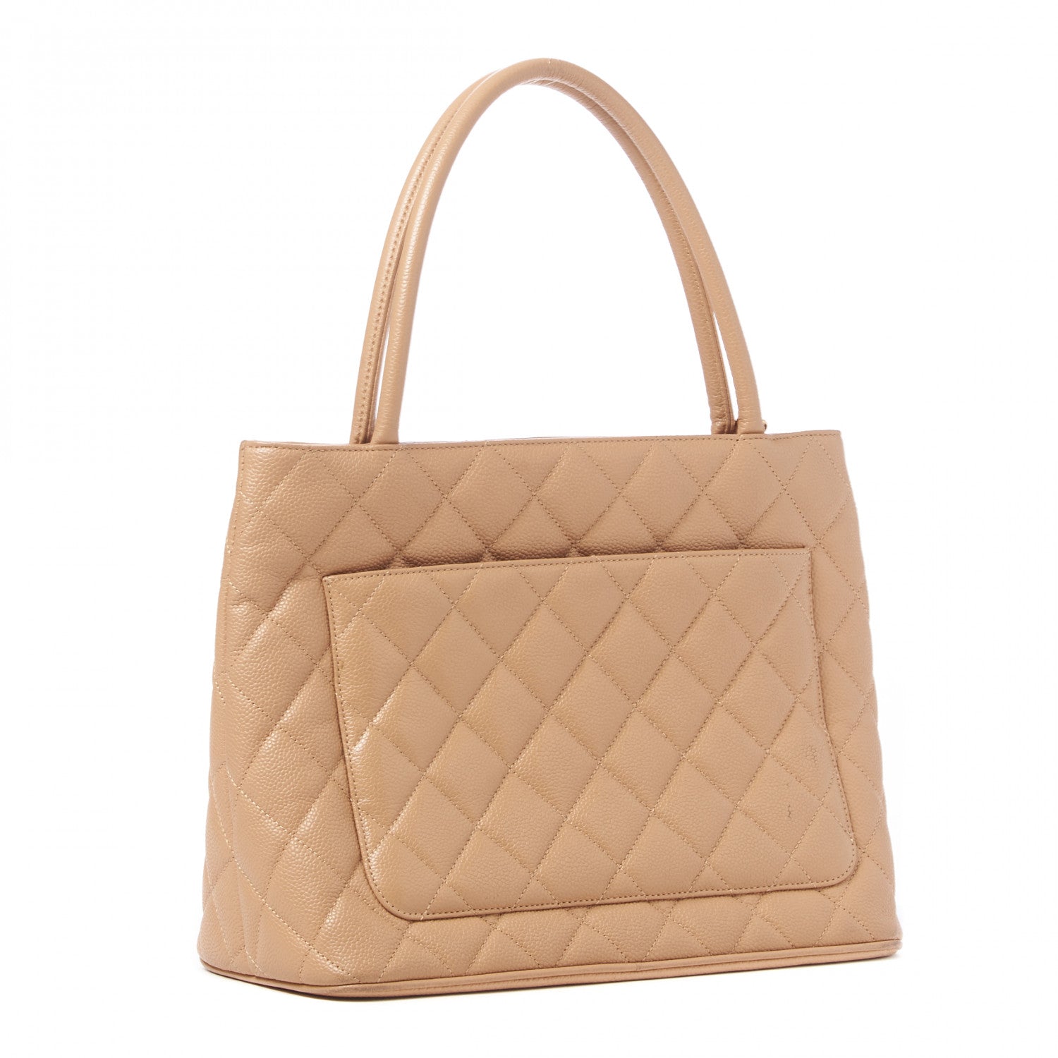 Chanel Caviar Quilted Medallion Tote Beige 2 of 10