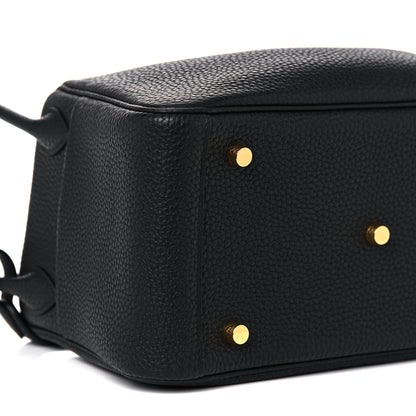 Hermes Taurillon Clemence Lindy 26 Black 8 of 9
