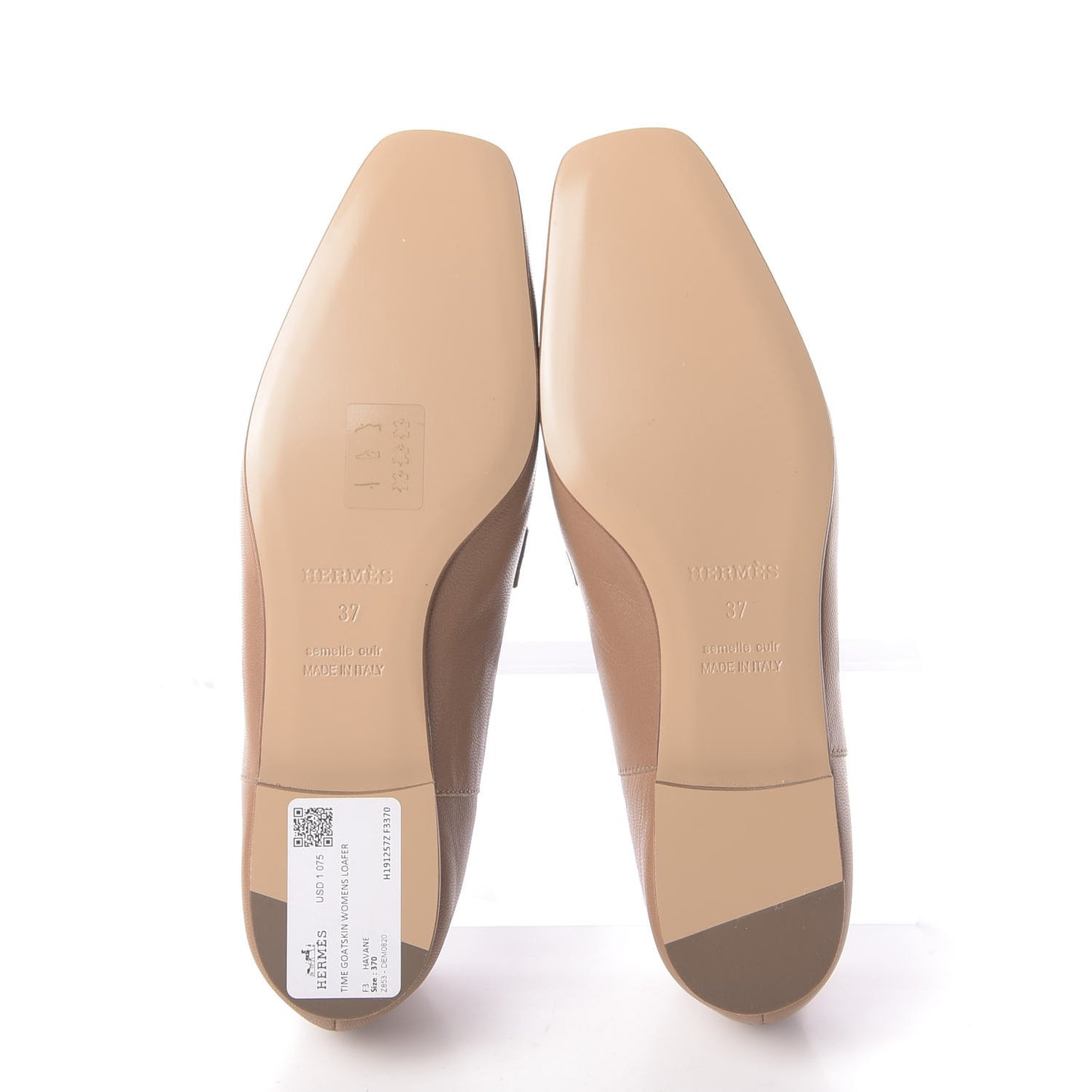 Supple Goatskin Womens Time Loafers 37 Havane