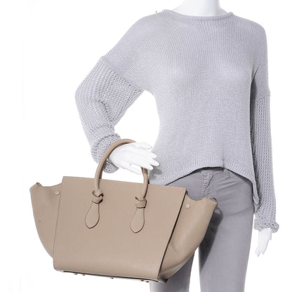 Celine Small Grained Calfskin Tie Knot Tote Light Taupe 2 of 8