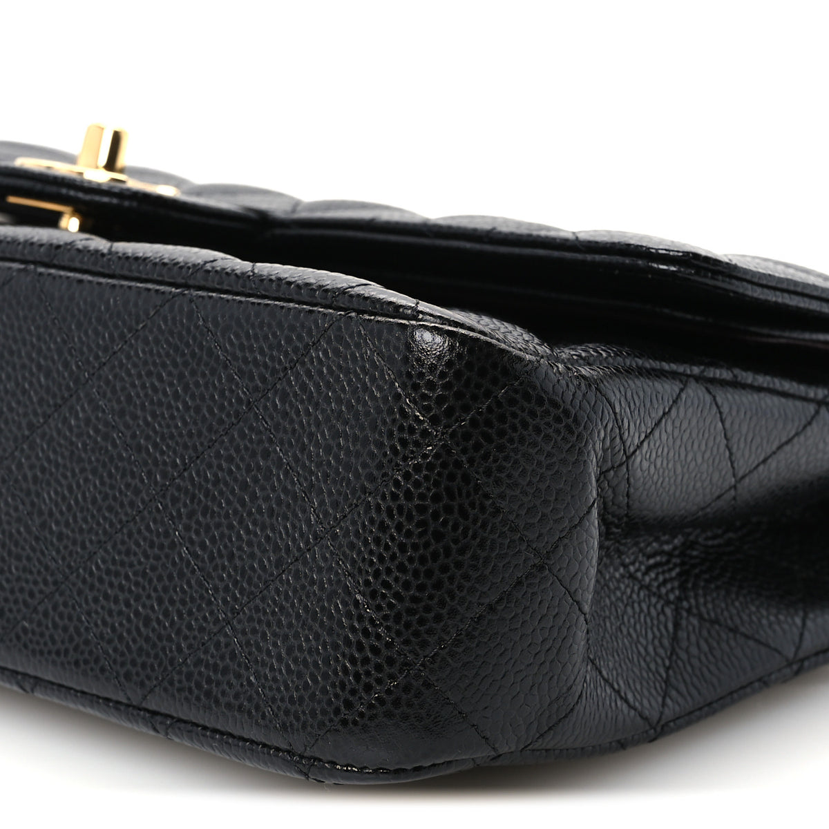 Chanel Caviar Quilted Medium Double Flap Black 10 of 11