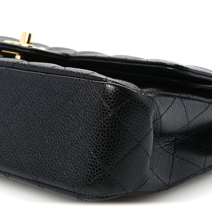 Chanel Caviar Quilted Medium Double Flap Black 10 of 11