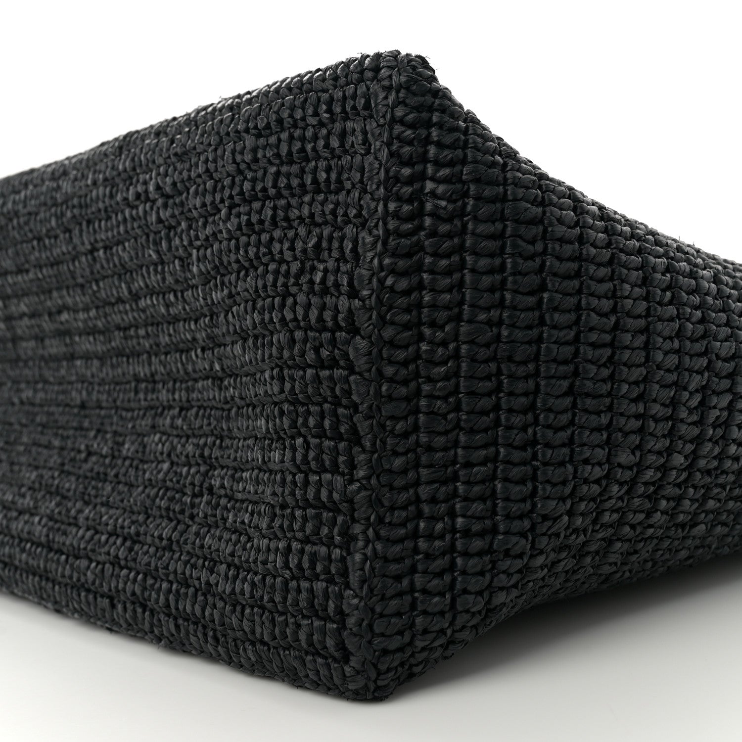 Saint Laurent Raffia Logo Tote Black 9 of 10