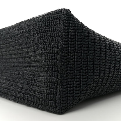 Saint Laurent Raffia Logo Tote Black 9 of 10