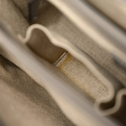 Gucci Dollar Calfskin Medium Interlocking G Top Handle Shoulder Bag Loess 12 of 13