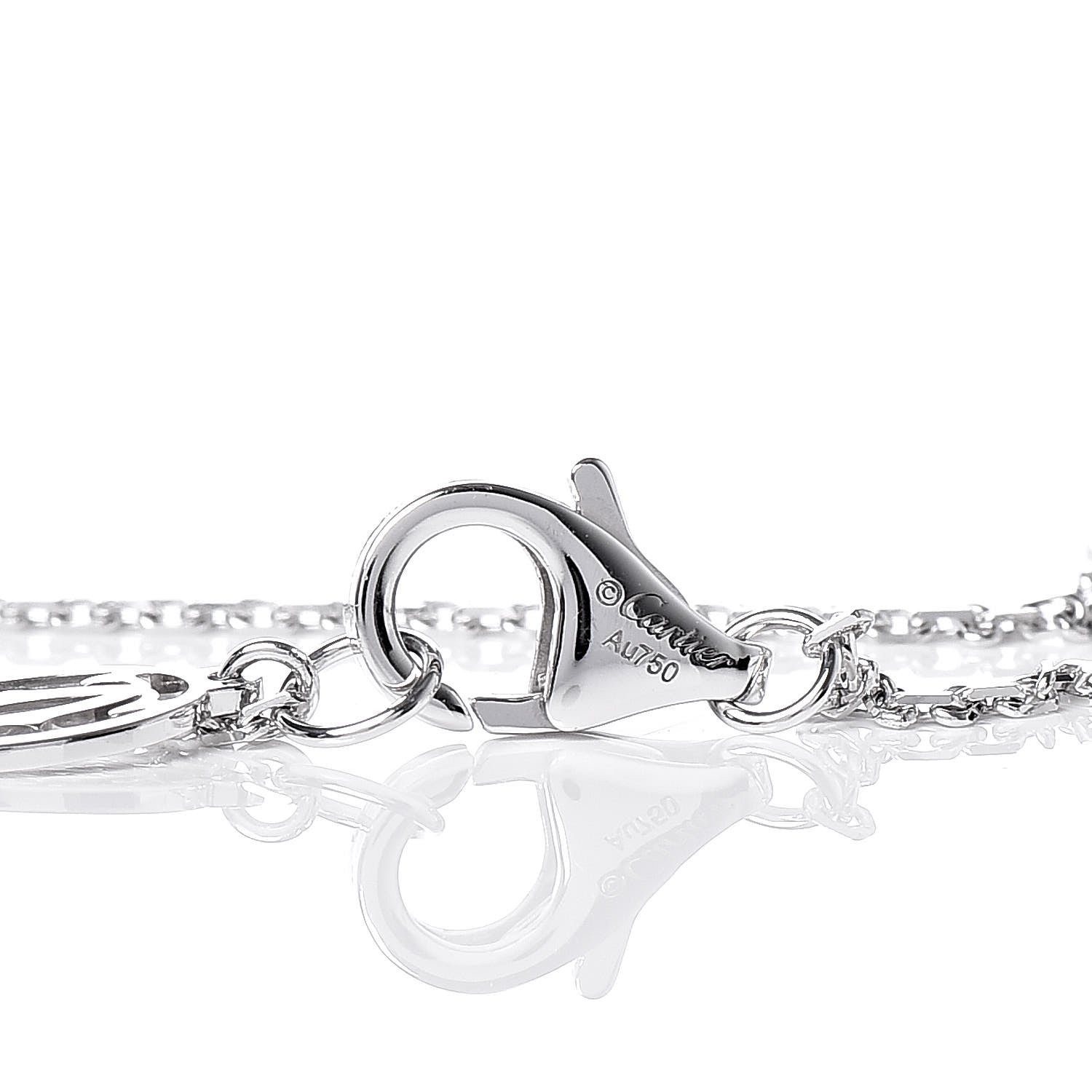 Cartier 18K White Gold Diamond XS D'Amour Bracelet 5 of 7