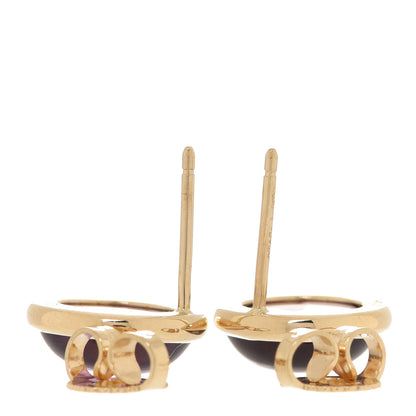 Tiffany 18K Yellow Gold Amethyst Paloma Picasso Olive Leaf Earrings 3 of 6