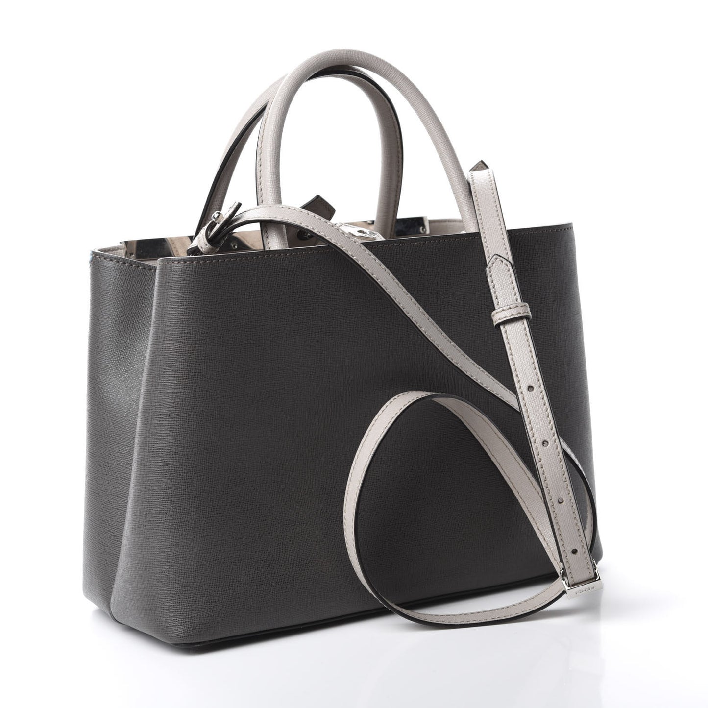 Vitello Elite Monster Eyes Studded Petite 2Jours Tote Carbone White Multicolor