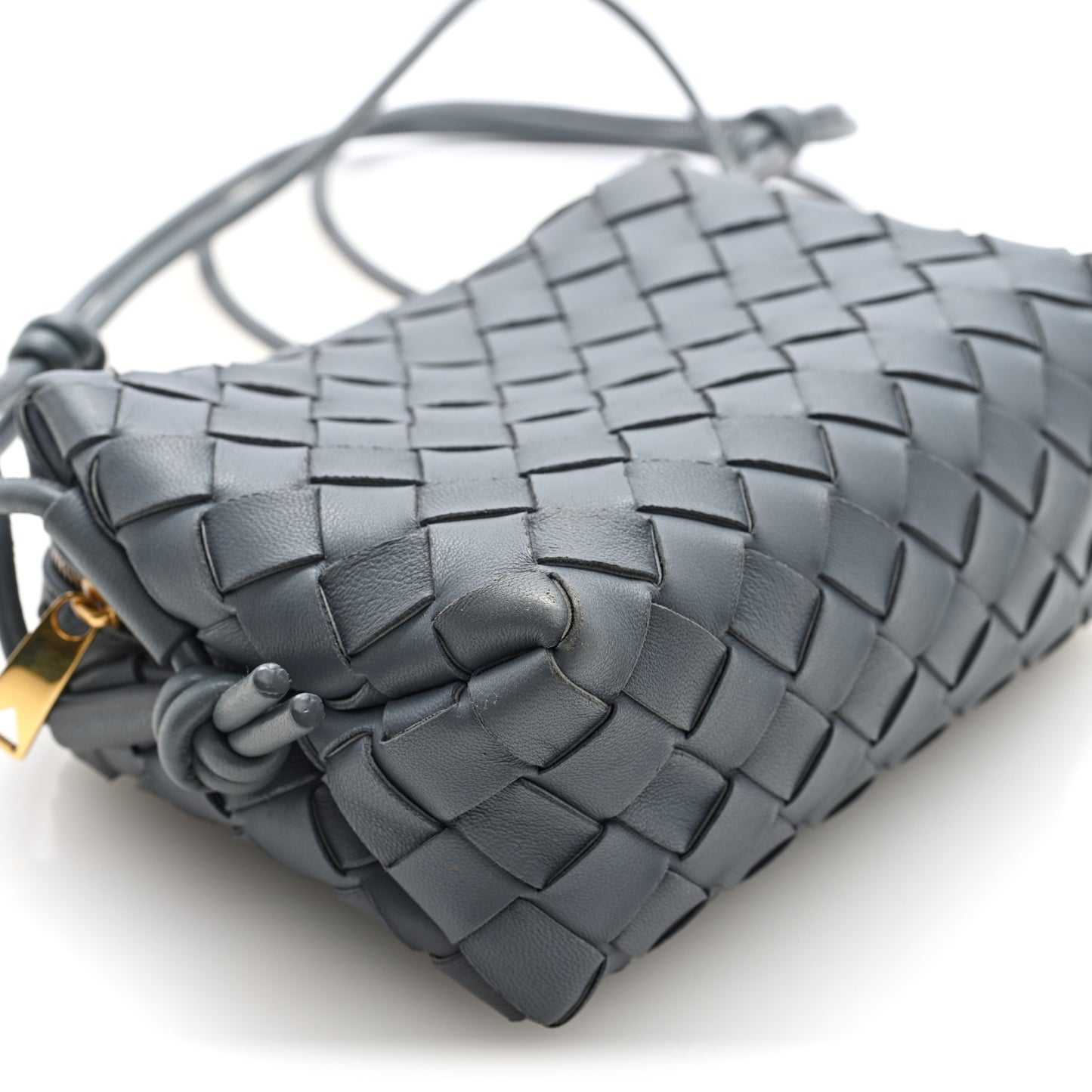 Nappa Intrecciato Mini Loop Camera Bag Thunder